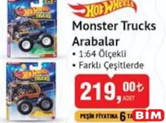 HOT WHEELS OYUNCAK MONSTER TRUCKS ARABALAR